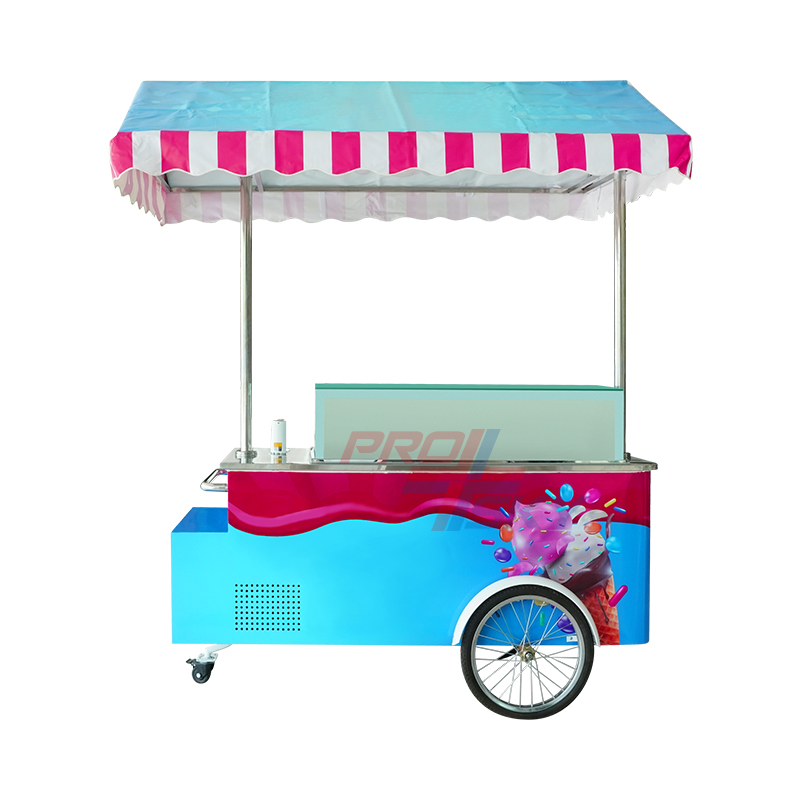 Prosky Coffee and Ice Cream Cart Trailer Electric Food Tricycle Cart à vendre
