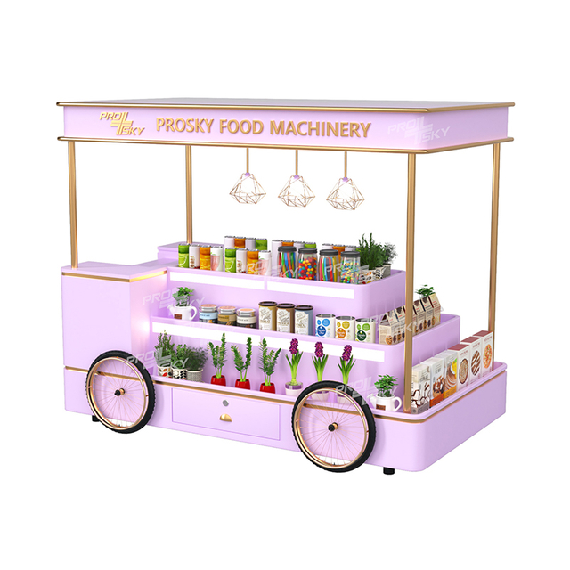 Prosky UK Standard Mobile Food Cart Cart Trailer Catering Trailer for Coffee Ice Cream