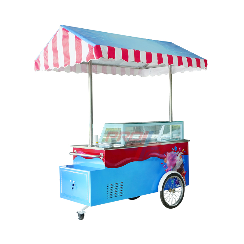 Prosky Ice Cream Trucks Cart de nourriture Carrome alimentaire mobile avec équipement