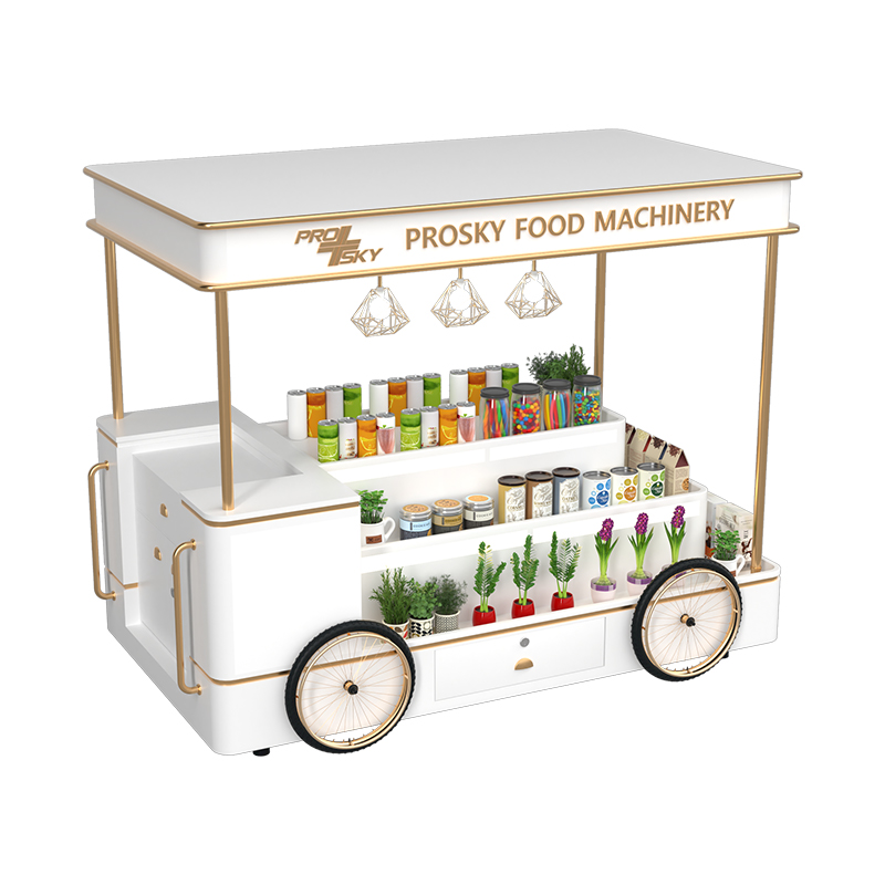 Prosky Street Mobile Ice Cream and Coffee Charing Carts Food with Kitchen