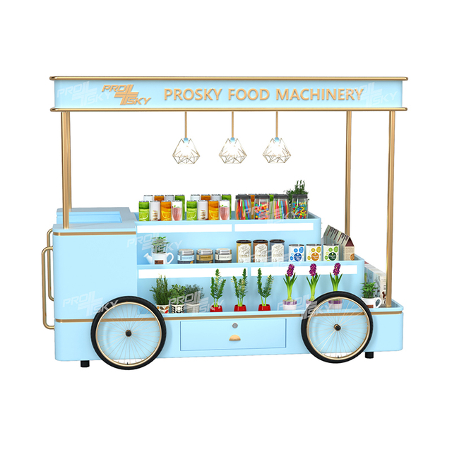 Prosky Mobile Fast Food Trailer Hot Dog Ice Ice Cream Coffee Cart à vendre