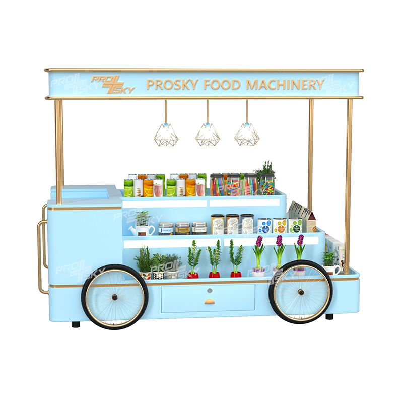 Prosky Factory Direct Sales mini remorque mobile bar-remorques Trailers de crème glacée Camion Hot Dog Cart Remorque avec point