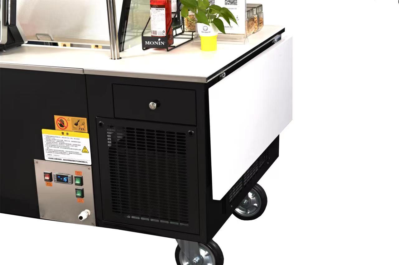 Prosky Energy Saving Food Frozen Ice Cream Cart sur roues