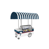 Prosky galvanisé chariot de gelato mobile à faible consommation avec roues 