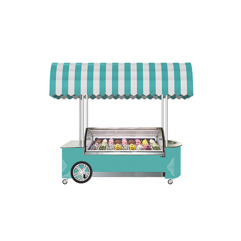 Prosky Frozen Donut Mobile Ice Ice Cream Cart avec roues