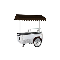 Prosky Electric Chips Wood Case Mobile Ice Cream Cart