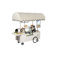 Prosky Energy Saving Food Frozen Ice Cream Cart sur roues
